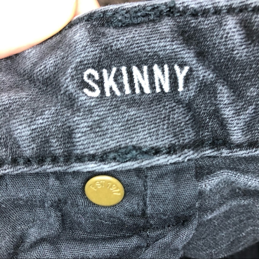 American Eagle Black Super Stretch Skinny Jeans - Picture 6 of 15